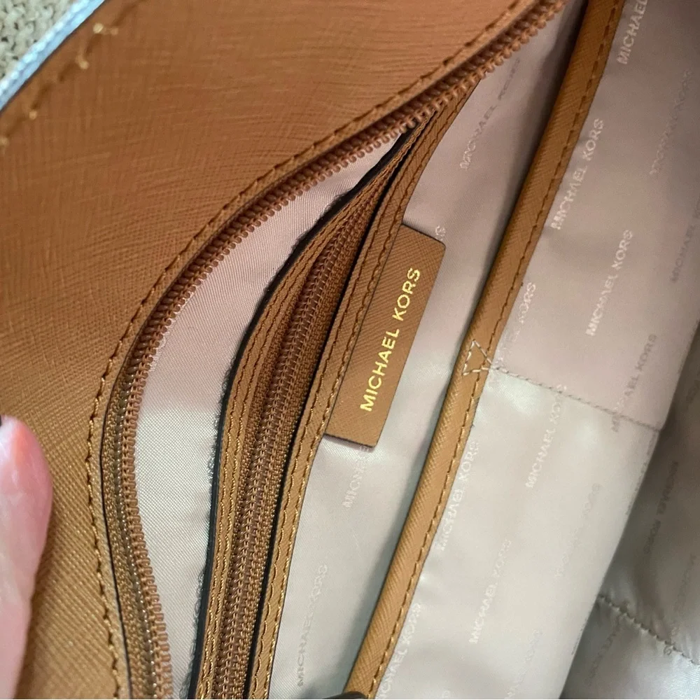 Michael Kors Morgan‎ Signature Medium Brown Tote Bag Handbag
